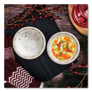 SOLO® Symphony Paper Dinnerware, Heavyweight Bowl, 12oz, Tan, 1000/Carton (SLOHB12J8001CT)
