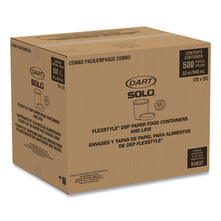 SOLO® Flexstyle Double Poly Food Combo Packs, Symphony, 32oz, 25/Pack, 10 Packs/Carton (SCCKHB32ASYM) (SCCKHB32ASYM)