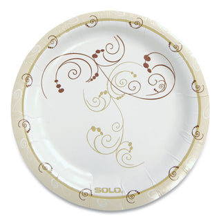 SOLO® Symphony Paper Dinnerware, Mediumweight Plate, 6", Tan, 125/Pack (SLOMP6J8001PK)