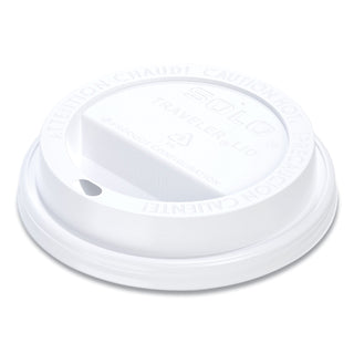 SOLO® Traveler Cappuccino Style Dome Lid, Fits 10oz Cups, White, 100/Pack, 10 Packs/Carton (SCCTL31R2)