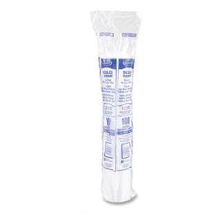 SOLO® Traveler Cappuccino Style Dome Lid, Fits 10oz Cups, White, 100/Pack, 10 Packs/Carton (SCCTL31R2)