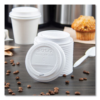 SOLO® TLP316 Traveler Drink-Thru Lids for 12 and 16 Ounce Meridian Hot Drink Cups (SLOTLP316)