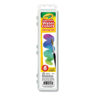 Crayola® Watercolor Mixing Set, 7 Assorted Colors, Palette Tray (CYO530081)