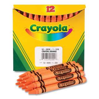 Crayola® Bulk Crayons, 24/PK, Orange (CYO520836036)