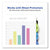 Avery® Style Edge Insertable Dividers with Pocket, Multicolor, 5-Tab, 11 1/4 x 9 1/4 (AVE11292)