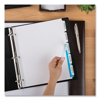 Avery® Print and Apply Index Maker Clear Label Dividers, 5 White Tabs, Letter (AVE11438)