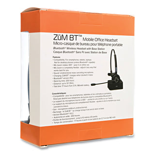 Spracht ZuM BT Mobile Office Headset, Monaural, Over the Head (SPTZUMBT)