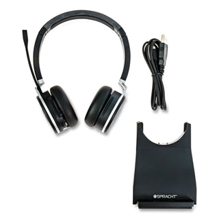 Spracht ZuM BT Prestige Headset, Binaural, Over-the-Head, Black (SPTZUMBTP400)