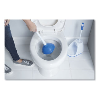 Mr. Clean® Turbo Plunger & Bowl Brush Set, 12 1/2" Handle w/ 6" Dia Bowl, White (BUT440436)