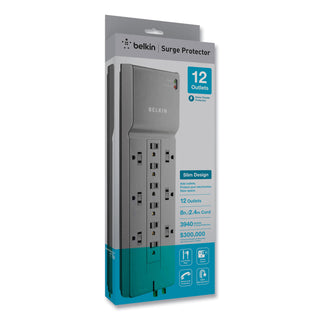 Belkin® Professional Series SurgeMaster Surge Protector, 12 Outlets, 8 ft Cord (BLKBE11223008)
