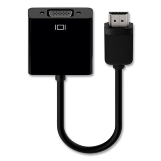Belkin® HDMI to VGA + 3.5mm Audio Adapter, M/F, 1080p, 5", Black (BLKF2CD058)