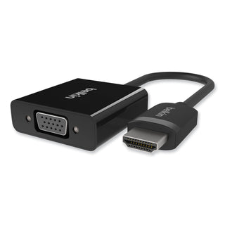 Belkin® HDMI to VGA + 3.5mm Audio Adapter, M/F, 1080p, 5", Black (BLKF2CD058)