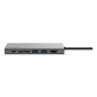 Belkin® USB-C Multimedia Hub, 6 Ports, Space Gray (BLKF4U092BTSGY)