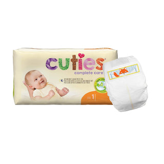 Cuties® Complete Care Unisex Baby Diaper Size 1 Disposable Heavy Absorbency (1206479_PK)