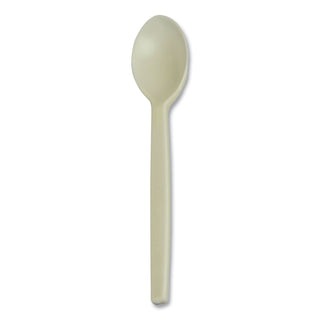 WNA Comet 7" Plant Starch Spoons, 50/Pack, Spoon, Breakroom, Beige (WNAEPS003)