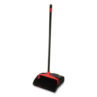 O-Cedar® Commercial Maxi-Plus Lobby Dust Pan with Rear Wheels, Black, 13"Wide, 30"Handle, 6/Carton (DVOCB962082)