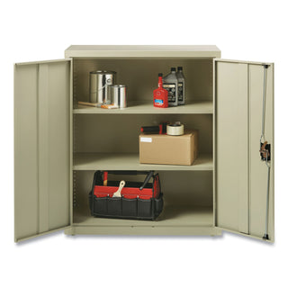 Alera® Economy Assembled Storage Cabinets, 3 Shelves, 36" x 18" x 42", Putty (ALEHCM4218PY)