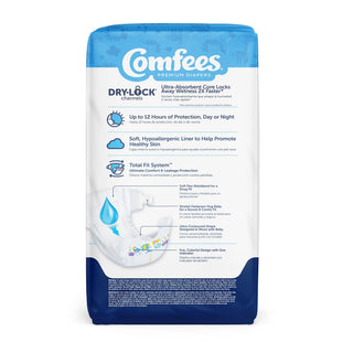 Comfees® Unisex Baby Diaper Newborn Disposable Moderate Absorbency (907018_BG)