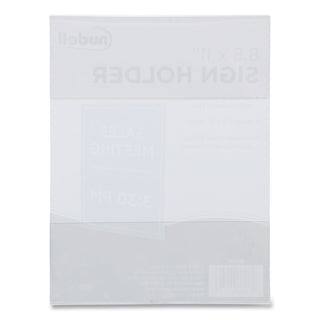 NuDell™ Clear Plastic Sign Holder, All-Purpose, 8 1/2 x 11 (NUD37085Z)