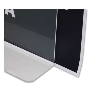 NuDell™ Clear Plastic Sign Holder, Stand-Up, 8 1/2 x 11 (NUD38020Z)