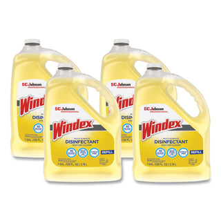 Windex® Multi-Surface Disinfectant Cleaner, Citrus, 1 gal Bottle, 4/Carton (SJN682265)