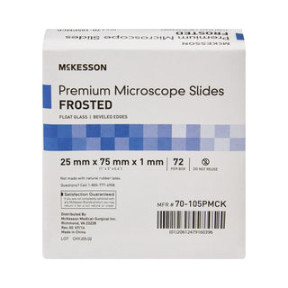McKesson Microscope Slide 25 X 75 X 1 mm Frosted End (938362_CS)