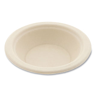 Boardwalk® Bagasse PFAS-Free Dinnerware, Round Bowl, 12 oz, Tan, 1,000/Carton (BWKBOWL12NPFA)