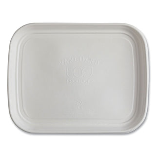 Eco-Products® Regalia Renewable and Compostable Sugarcane Tray, 13 x 17, White, 100/Carton (ECOEPSCTR1317)