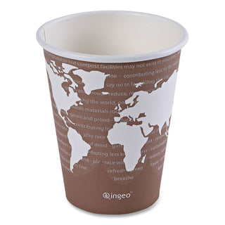 Eco-Products® World Art Renewable Compostable Hot Cups, 8 oz., 50/PK, 20 PK/CT (ECOEPBHC8WA)