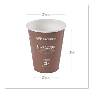 Eco-Products® World Art Renewable Compostable Hot Cups, 8 oz., 50/PK, 20 PK/CT (ECOEPBHC8WA)