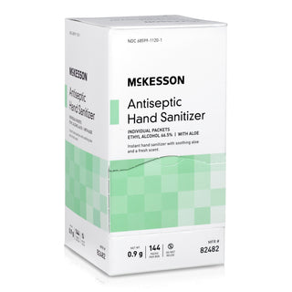 McKesson Hand Sanitizer with Aloe 0.9 Gram Ethyl Alcohol Gel Individual Packet (1111746_CS)