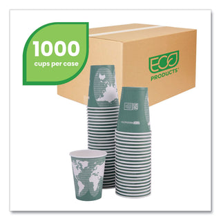 Eco-Products® World Art Renewable/Compostable Hot Cups, 12 oz, Gray, 50/Pack (ECOEPBHC12WAPK)