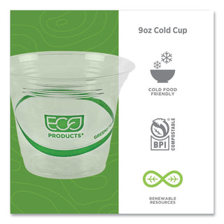 Eco-Products® GreenStripe Renewable & Compostable Cold Cups - 9oz., 50/PK, 20 PK/CT (ECOEPCC9SGS)