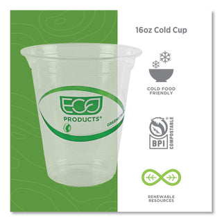 Eco-Products® GreenStripe Renewable/Compostable Cold Cups Convenience Pack, 16oz, 50/PK (ECOEPCC16GSPK)