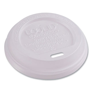 Eco-Products® EcoLid Renewable/Compostable Hot Cup Lids, PLA Fits 8 oz Hot Cups, 50/Packs, 16 Packs/Carton (ECOEPECOLID8)