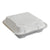 Eco-Products® Vanguard Renewable and Compostable Sugarcane Clamshells, 1-Compartment, 9 x 9 x 3, White, 200/Carton (ECOEPHC91NFA)