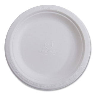 Eco-Products® Vanguard Renewable and Compostable Sugarcane Plates, 10", White, 500/Carton (ECOEPP005NFA)
