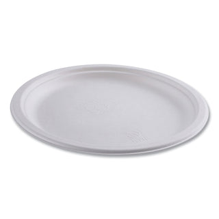 Eco-Products® Vanguard Renewable and Compostable Sugarcane Plates, 10", White, 500/Carton (ECOEPP005NFA)