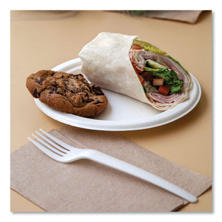 Eco-Products® Vanguard Renewable and Compostable Sugarcane Plates, 9", White, 500/Carton (ECOEPP013NFA)