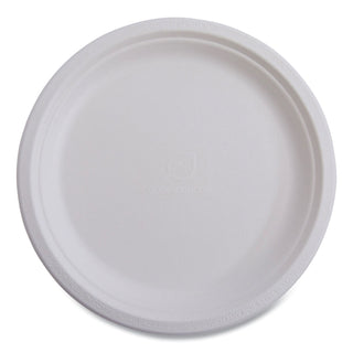 Eco-Products® Vanguard Renewable and Compostable Sugarcane Plates, 6", White, 1,000/Carton (ECOEPP016NFA)