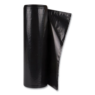 InteplastPitt Low-Density Commercial Can Liners, 60 gal, 1.2 mil, 38" x 58", Black, 10 Bags/Roll, 10 Rolls/Carton (IBSECI385812K)