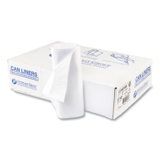 InteplastPitt High-Density Interleaved Commercial Can Liners, 33 gal, 16 microns, 33" x 40", Clear, 250/Carton (S334016N)