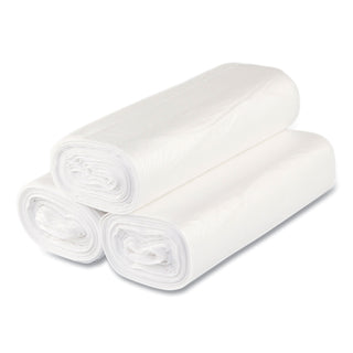 InteplastPitt High-Density Interleaved Commercial Can Liners, 33 gal, 16 microns, 33" x 40", Clear, 250/Carton (S334016N)