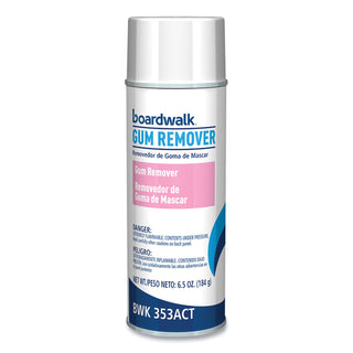 Boardwalk® Chewing Gum and Candle Wax Remover, 6.5 oz Aerosol Spray, 12/Carton (BWK353ACT)