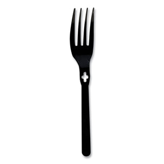 WeGo Fork WeGo Polystyrene, Fork, Black, 1000/Carton (WEG54101101)