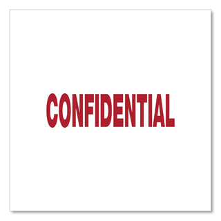 Universal® Message Stamp, CONFIDENTIAL, Pre-Inked One-Color, Red (UNV10046)