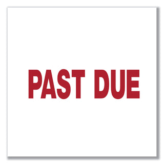 Universal® Message Stamp, PAST DUE, Pre-Inked One-Color, Red (UNV10063)