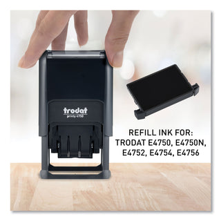 Trodat® Trodat E4750 Stamp Replacement Pad, 1 x 1 5/8, Black (USSP4750BK)