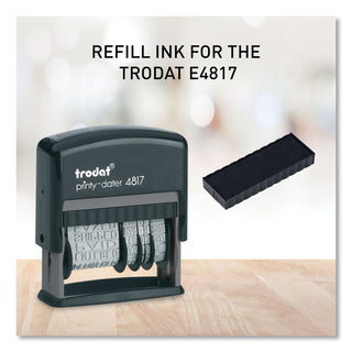 Trodat® Trodat E4817 Dater Replacement Pad, 3/8 x 2, Black (USSP4817BK)
