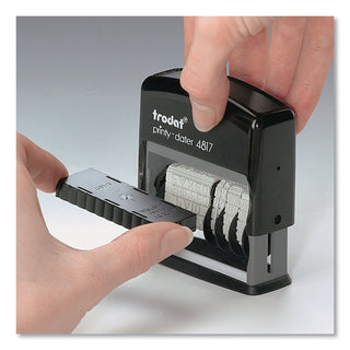 Trodat® Trodat E4817 Dater Replacement Pad, 3/8 x 2, Black (USSP4817BK)